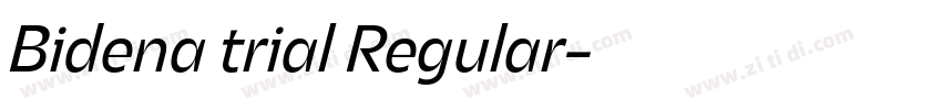 Bidena trial Regular字体转换